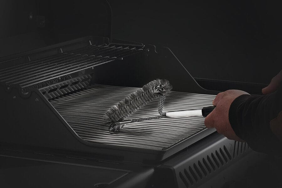 Napoleon Vertical Triple-Row Grill Brush with Stainless Steel Bristles 62063