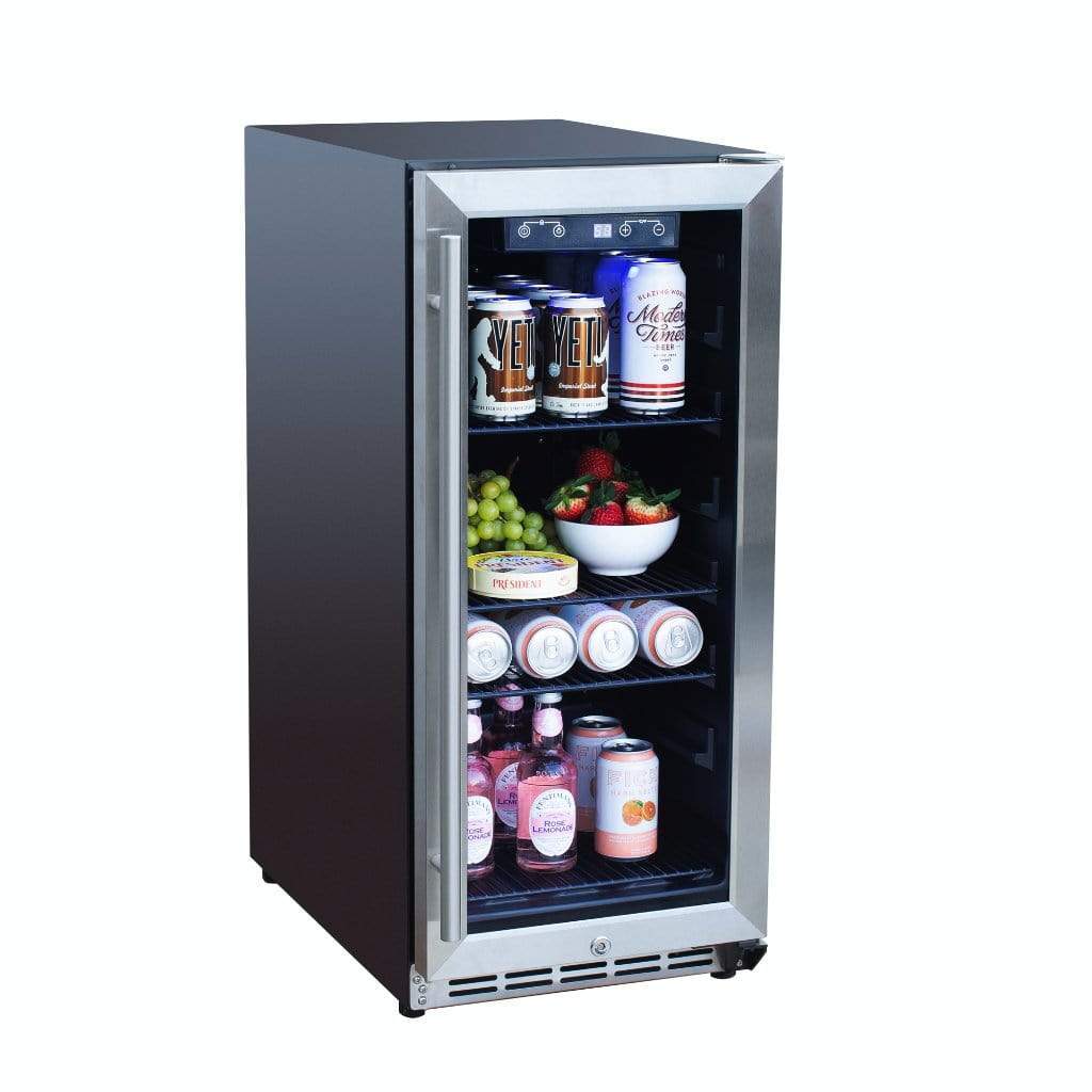 Summerset 15" Outdoor Rated Fridge w/Glass Door SSRFR-15G