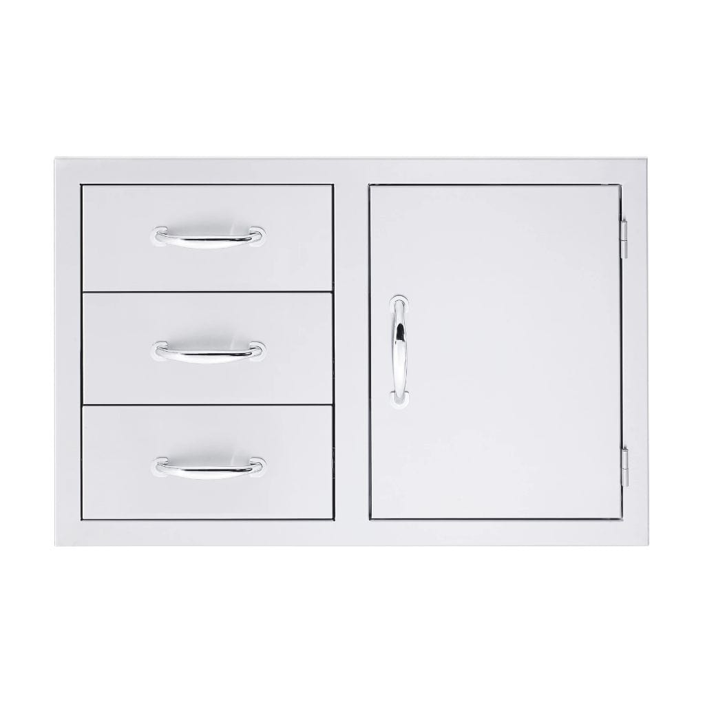 Summerset 33" Stainless Steel Triple Drawer & Access Door Combo SSDC3-33