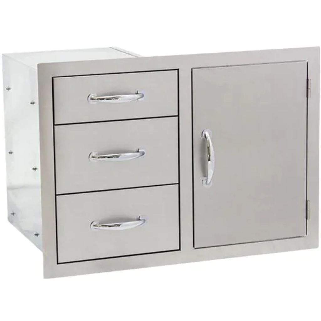 Summerset 33" Stainless Steel Triple Drawer & Access Door Combo SSDC3-33