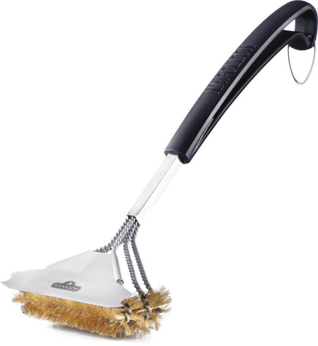 Napoleon Triple-Row Grill Brush with Brass Bristles 62058