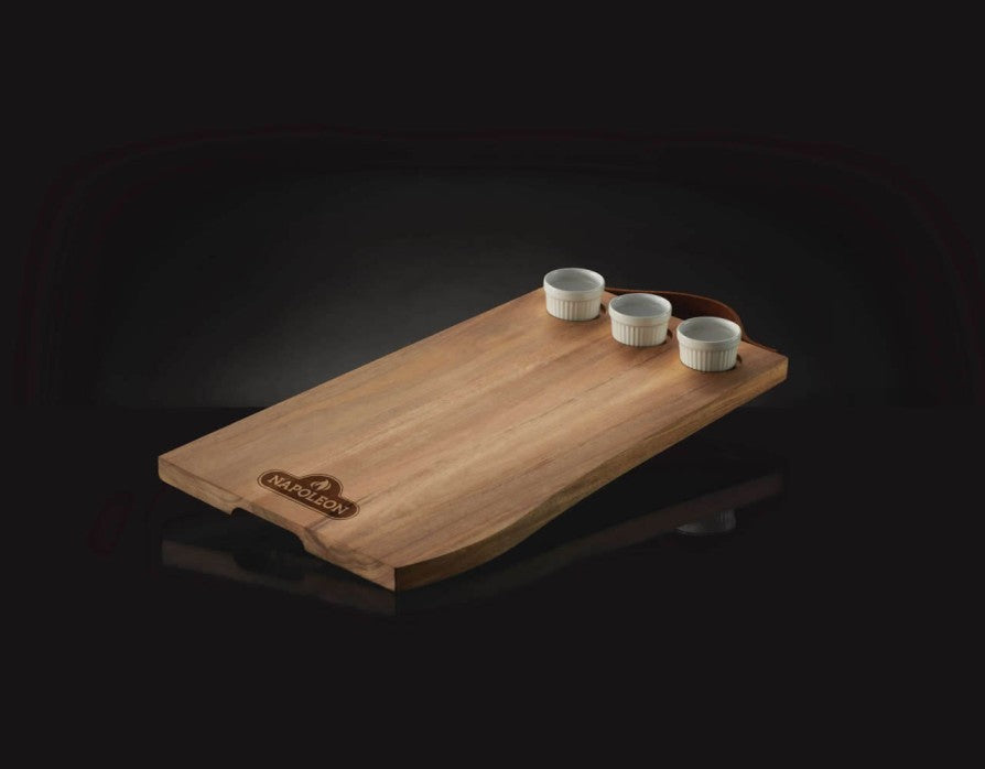 Napoleon Charcuterie Board with 3 Ramekins 70112