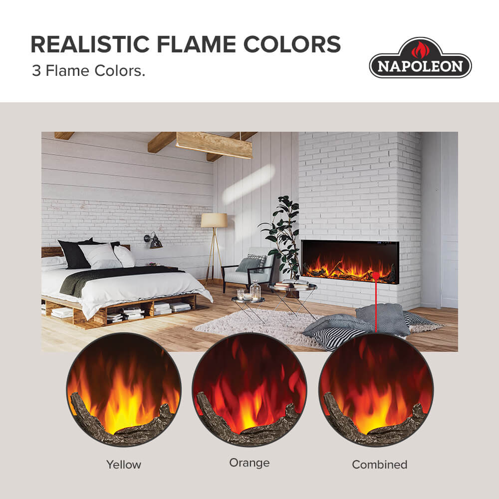 Napoleon Astound 50-inch Wall Mounted Electric Fireplace NEFL50AB