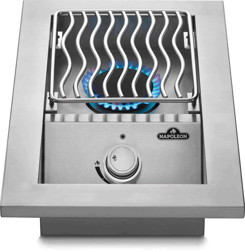 Napoleon Built-In 500 Series Stainless Steel Single Range with Stainless Steel Cover Top Burner BI10RT