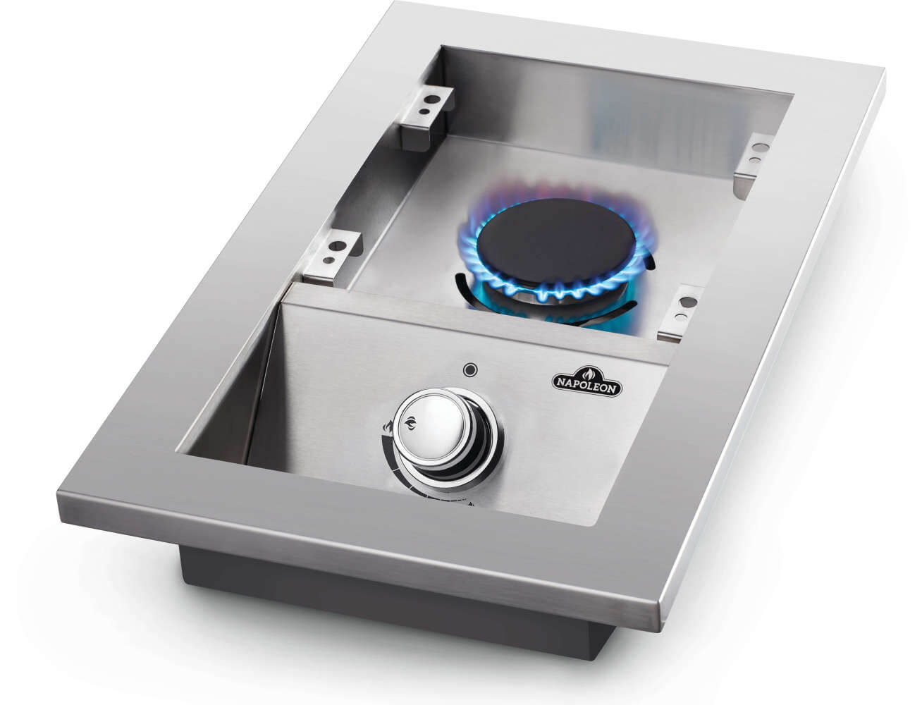 Napoleon Built-In 500 Series Stainless Steel Single Range with Stainless Steel Cover Top Burner BI10RT