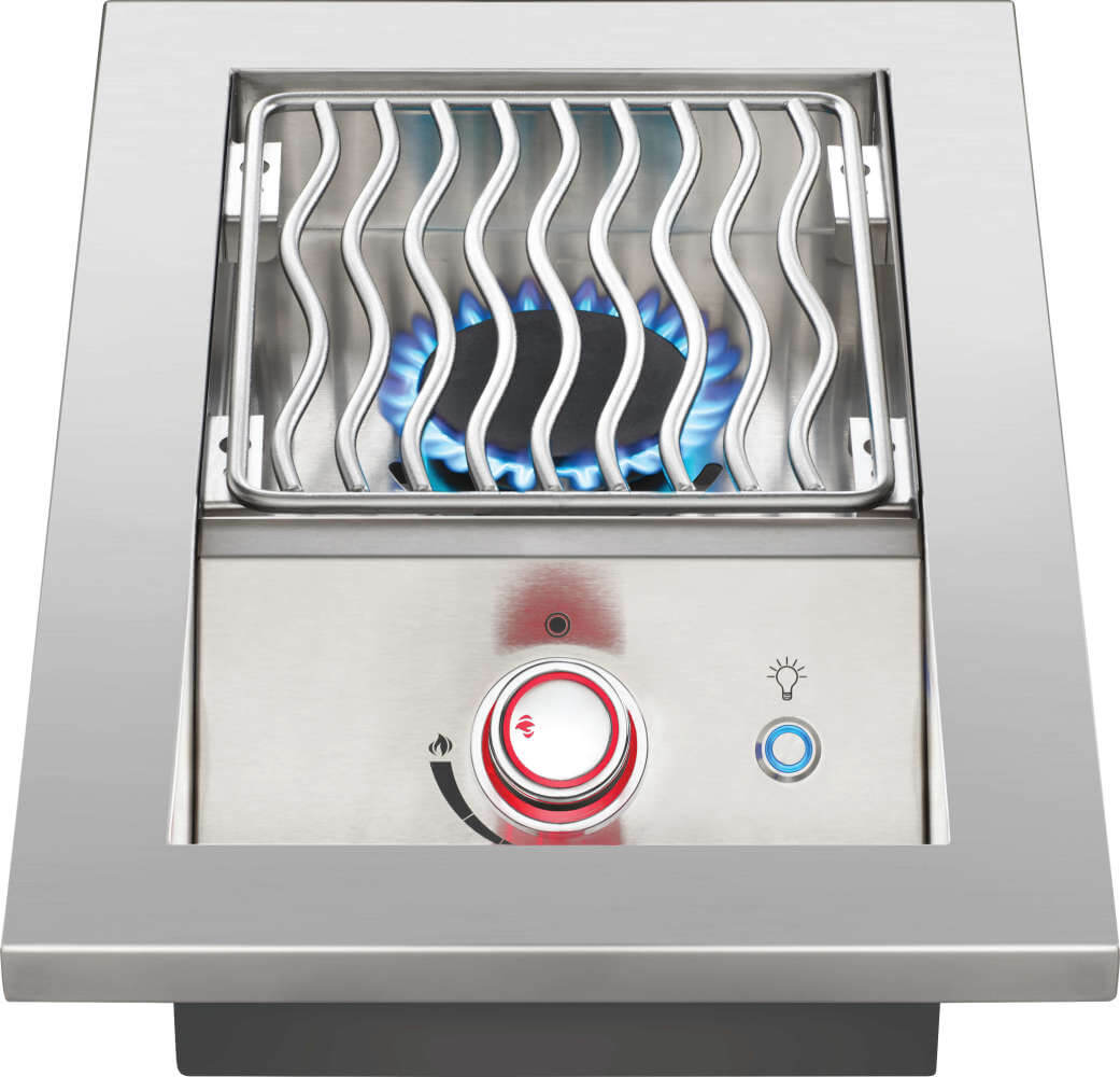 Napoleon Built-In 700 Series Stainless Steel Single Range Top Burner with Stainless Steel Cover BIB10RT