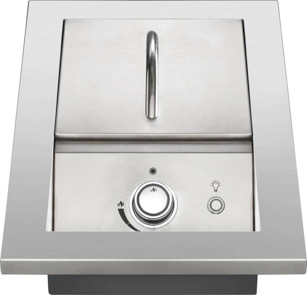 Napoleon Built-In 700 Series Stainless Steel Single Range Top Burner with Stainless Steel Cover BIB10RT