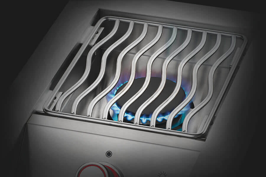Napoleon Built-In 700 Series Stainless Steel Single Range Top Burner with Stainless Steel Cover BIB10RT