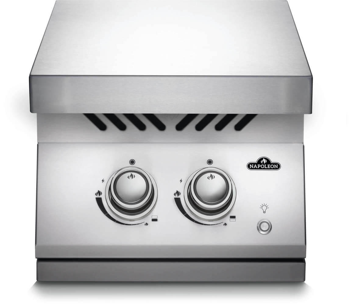 Napoleon Built-In 700 Series Stainless Steel Inline Dual Range Top Burner with Stainless Steel Cover BIB12RT