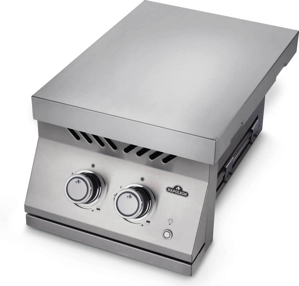 Napoleon Built-In 700 Series Stainless Steel Inline Dual Range Top Burner with Stainless Steel Cover BIB12RT