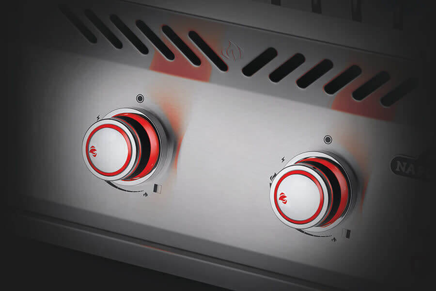 Napoleon Built-In 700 Series Stainless Steel Dual Range Top Burner with Stainless Steel Cover BIB18RT