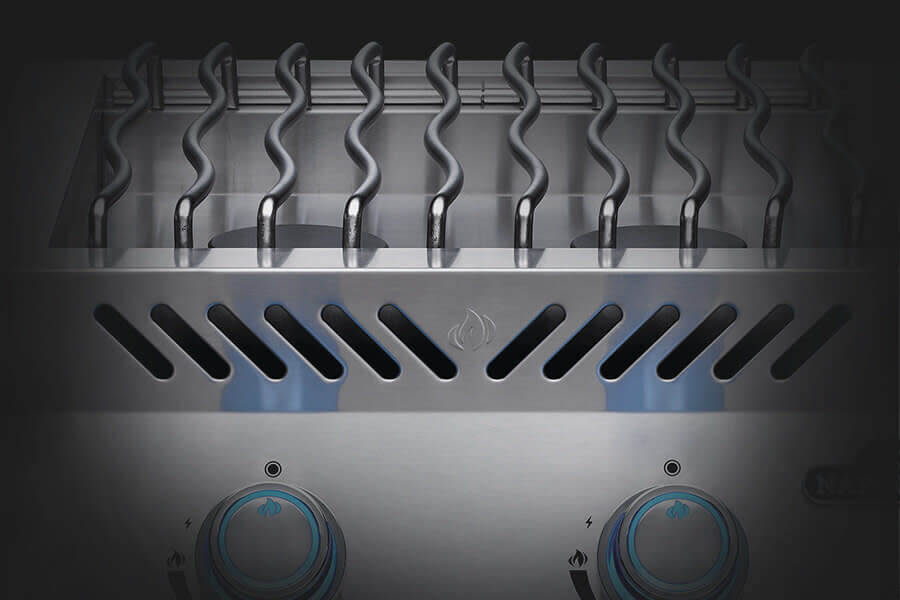 Napoleon Built-In 700 Series Stainless Steel Dual Range Top Burner with Stainless Steel Cover BIB18RT