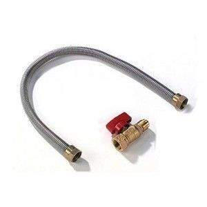 Napoleon  12-Inch Direct Vent Gas Stainless Steel Gas Flex Connector & Shut Off FC-12