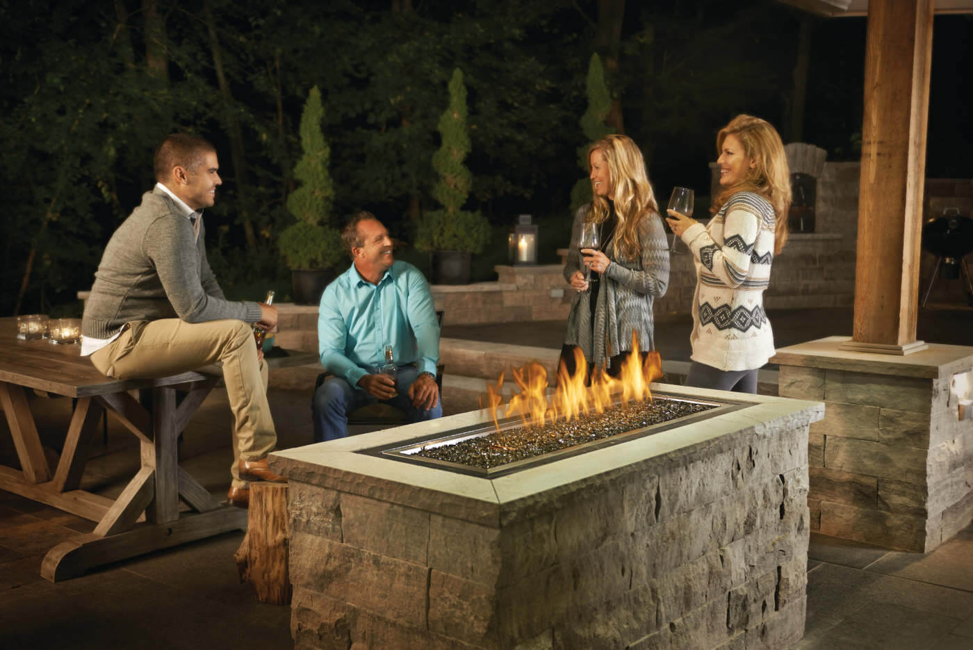 Napoleon 48" Linear Patioflame Fire Pit Burner System GPFL48