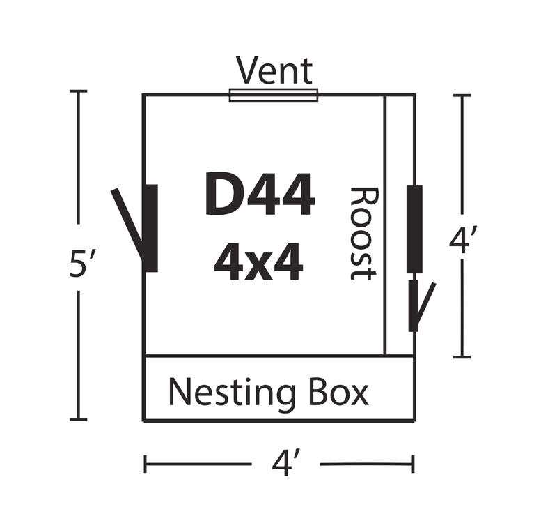 Hen House Chicken Coop The Dutch D44