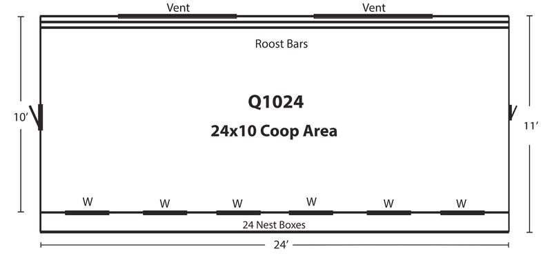 Hen House Chicken Coop Q1024
