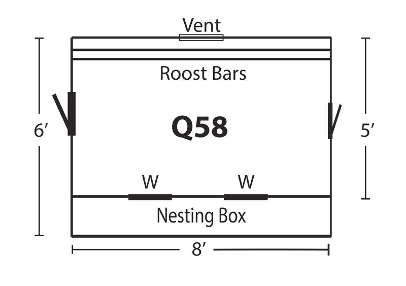 Hen House Chicken Coop Q58