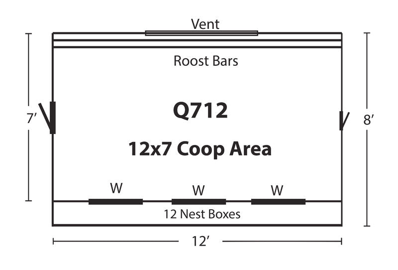Hen House Chicken Coop Q712