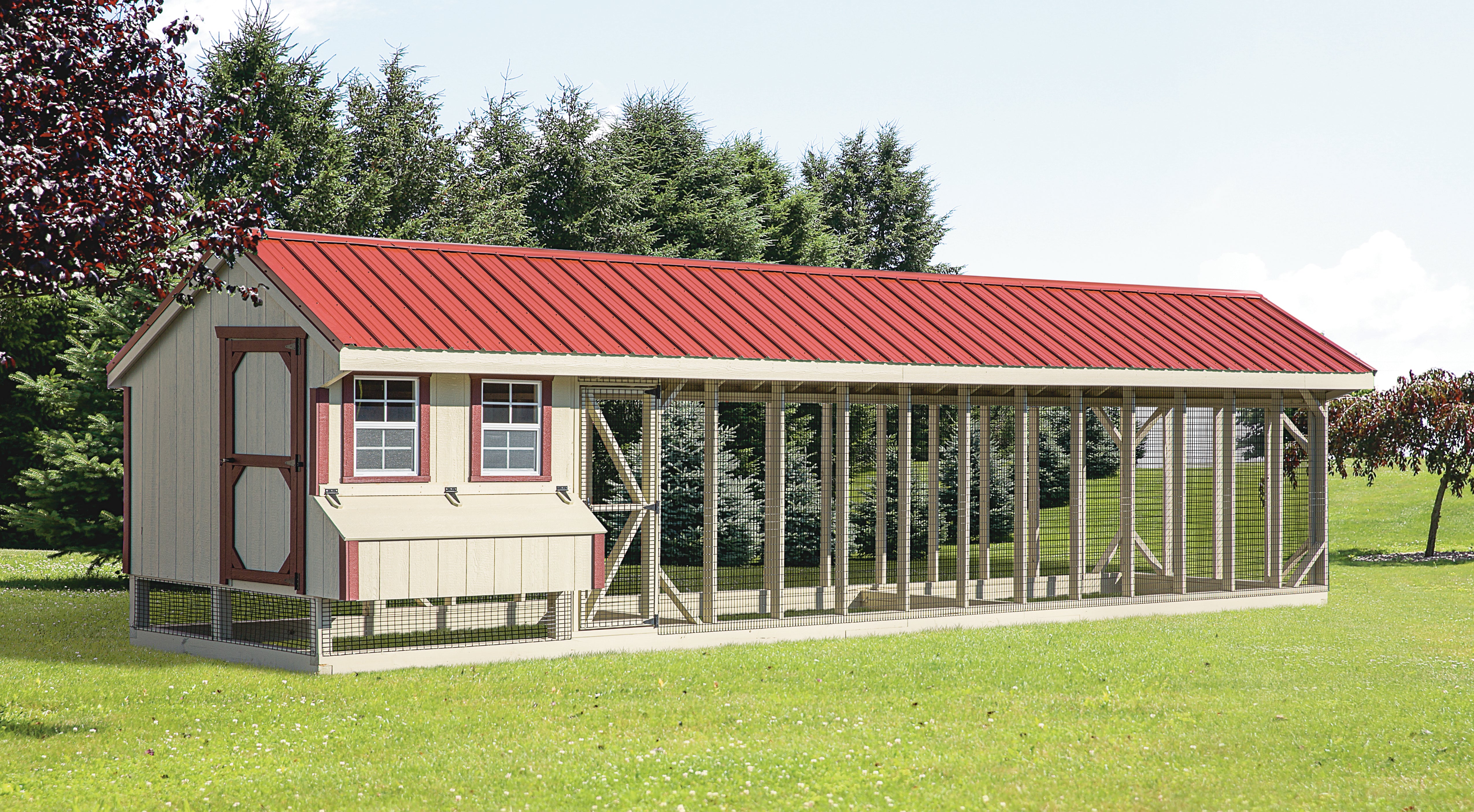 Hen House Chicken Coop Combination Quaker Q732C