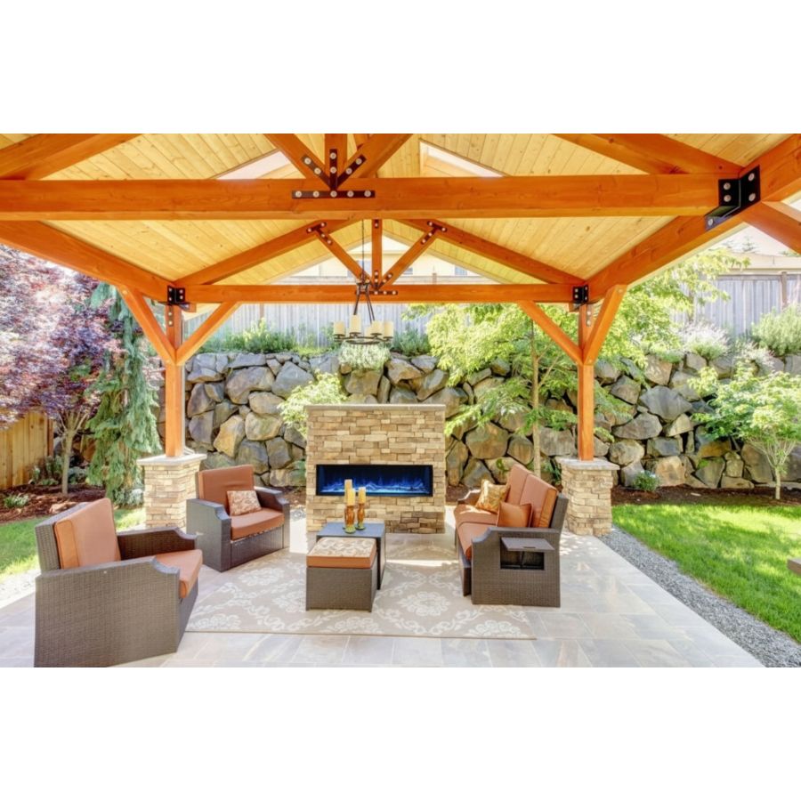 Modern Flames 80" LANDSCAPE PRO MULTI-SIDEED BUILT-IN FIREPLACE LPM-8016