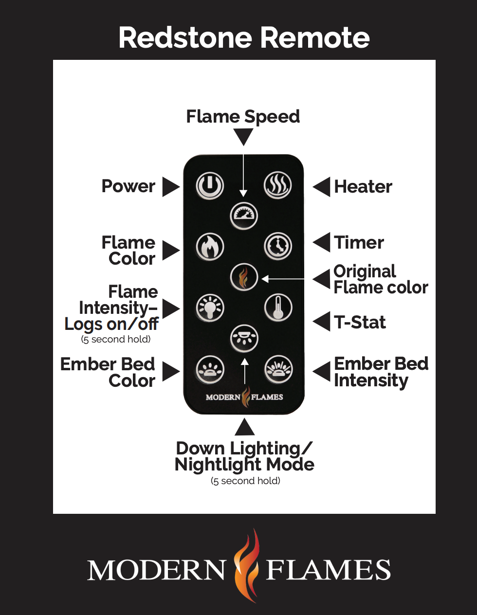 Modern Flames 26" REDSTONE TRADITIONAL ELECTRIC FIREPLACE RS-2621