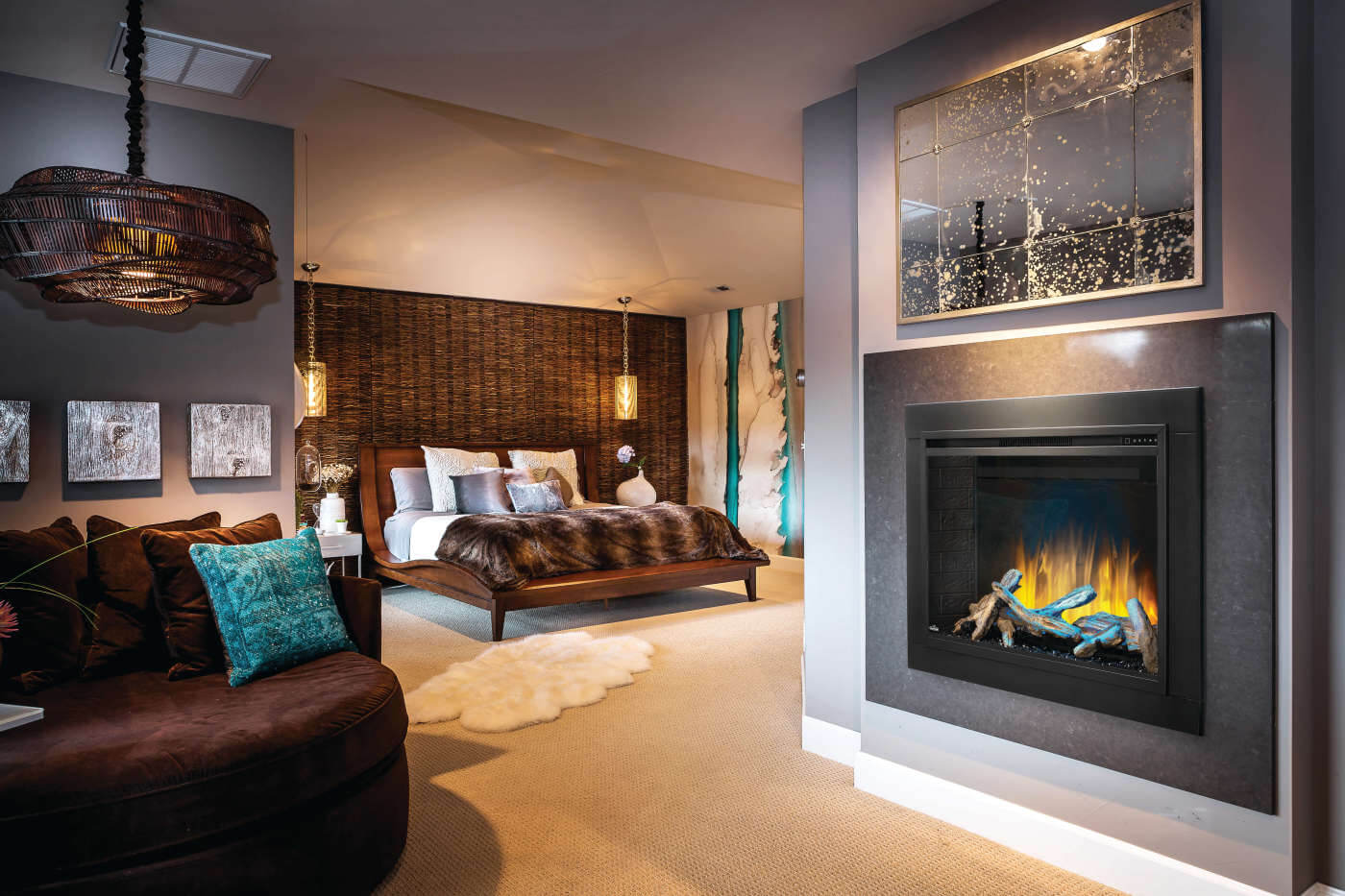 Napoleon ELEMENT™ Series 42" Built-In Electric Fireplace NEFB42H-BS