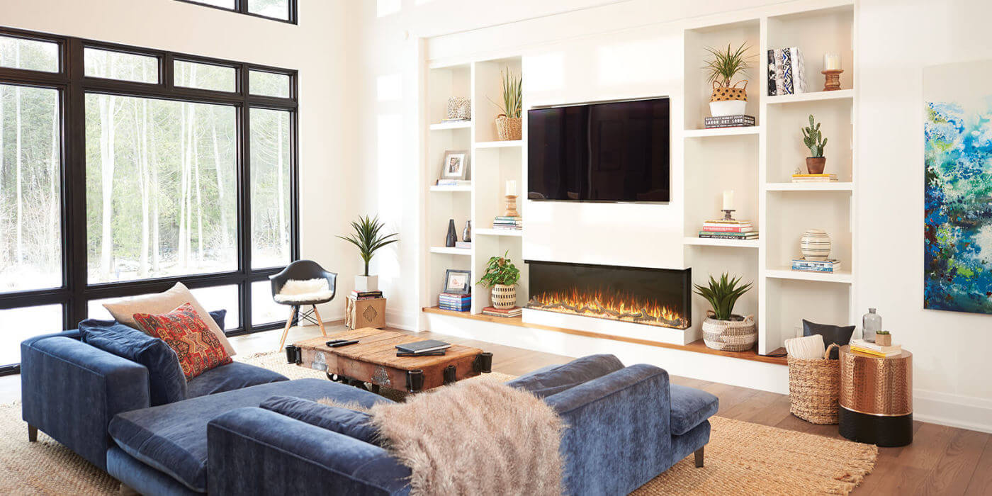 Napoleon Trivista™ 60 Built-In Electric Fireplace NEFB60H-3SV