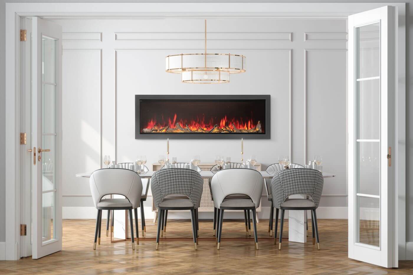 Napoleon Astound 74" Built-In Electric Fireplace NEFB74AB