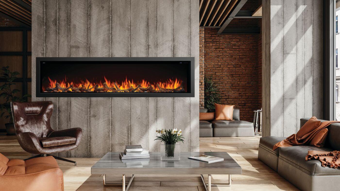 Napoleon Astound 96" Built-In Electric Fireplace NEFB96AB