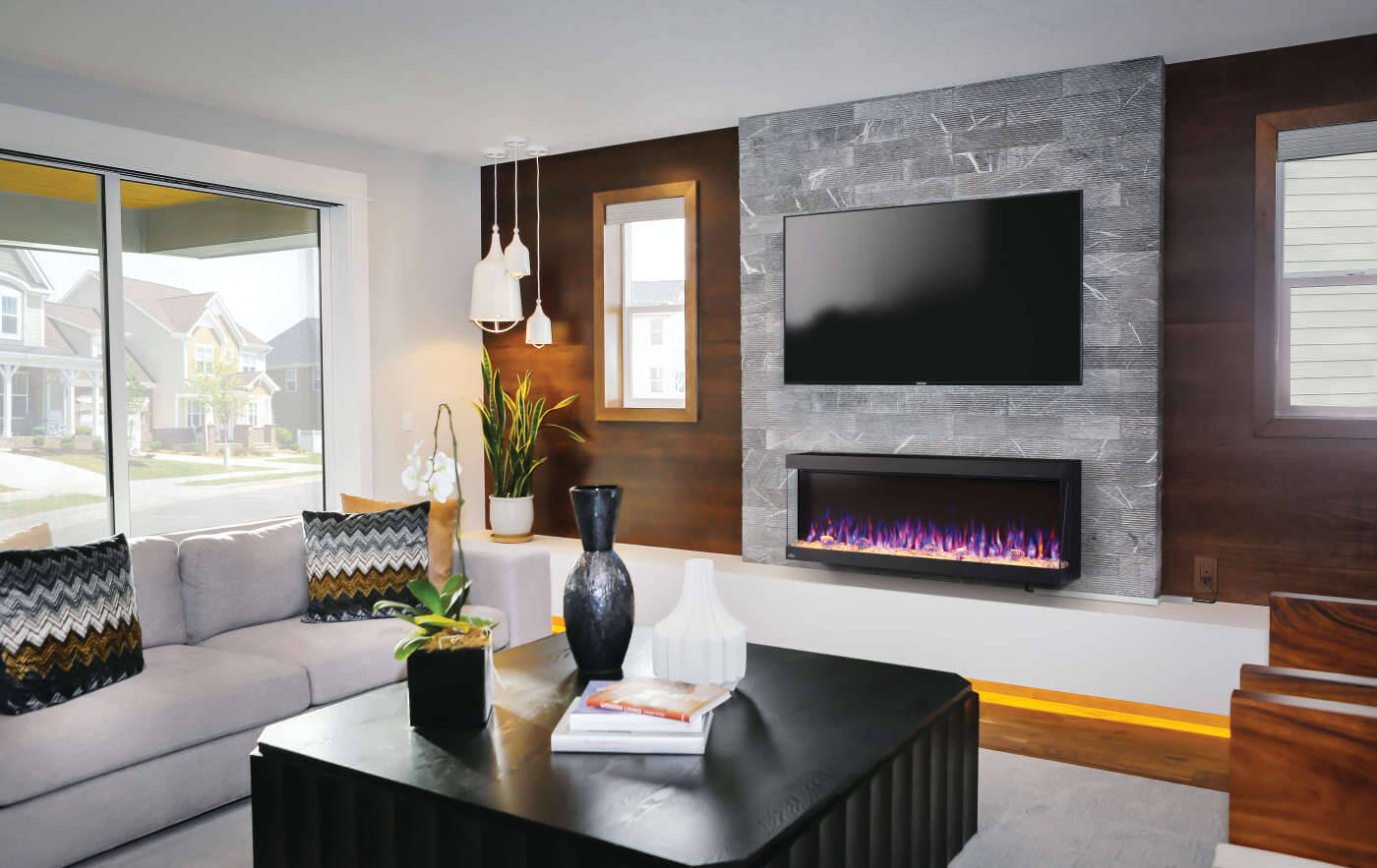 Napoleon TRIVISTA™ PICTURA Series 50" Built-In Electric Fireplace NEFL50H-3SV