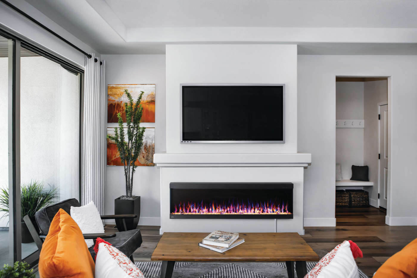 Napoleon TRIVISTA™ PICTURA Series 60" Built-In Electric Fireplace NEFL60H-3SV
