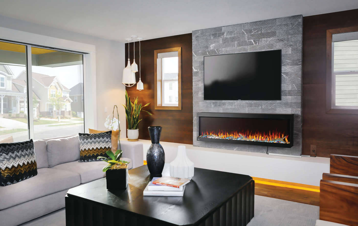 Napoleon TRIVISTA™ PICTURA Series 60" Built-In Electric Fireplace NEFL60H-3SV