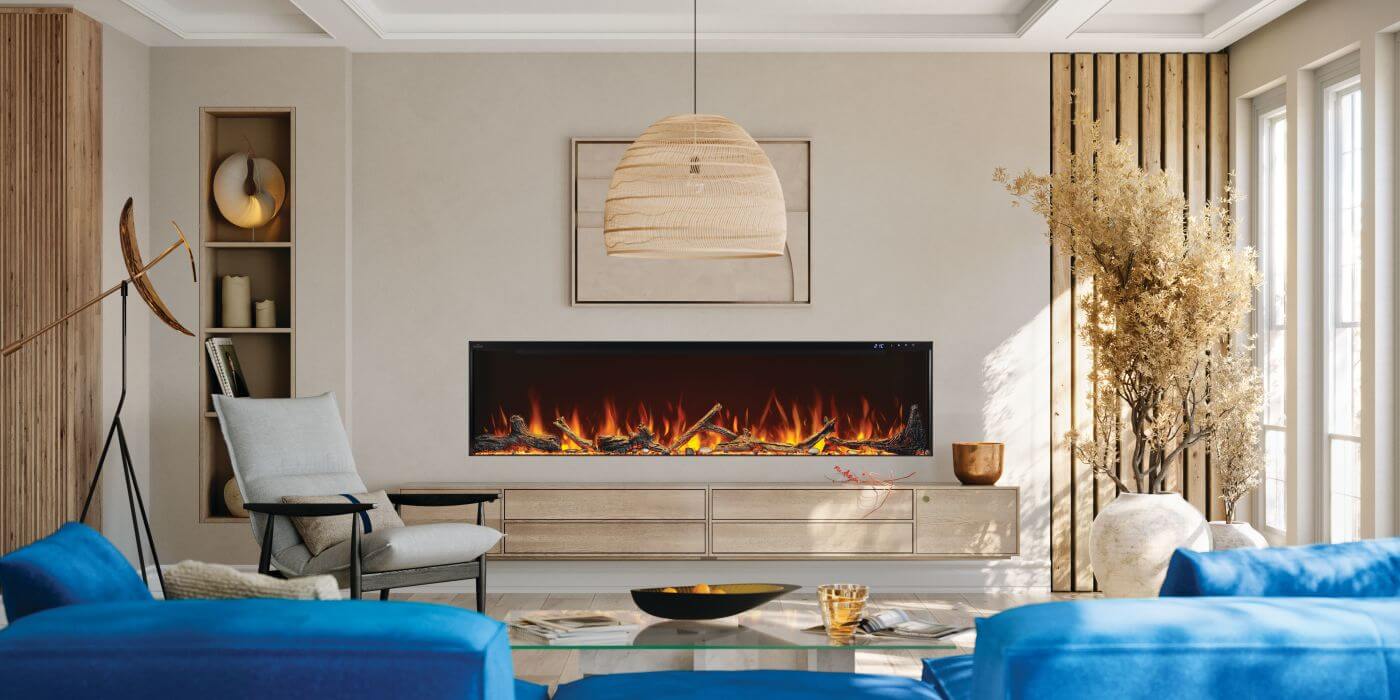 Napoleon Astound 74-inch Wall Mounted Electric Fireplace NEFL74AB