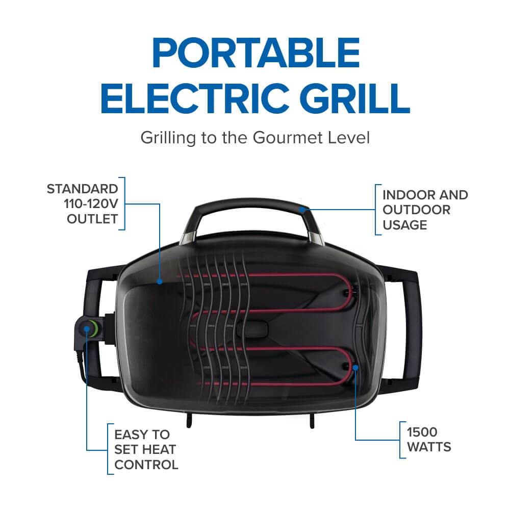 Napoleon TravelQ Pro Black Portable Electric Grill PRO285E-BK