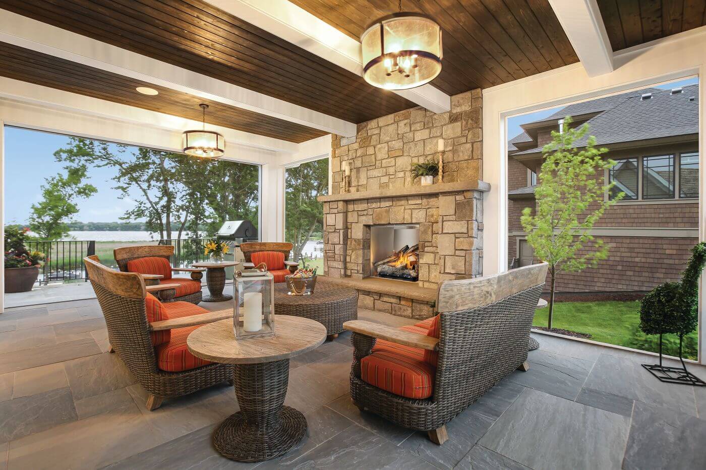 Napoleon Riverside™ 36 Clean Face Outdoor Fireplace GSS36