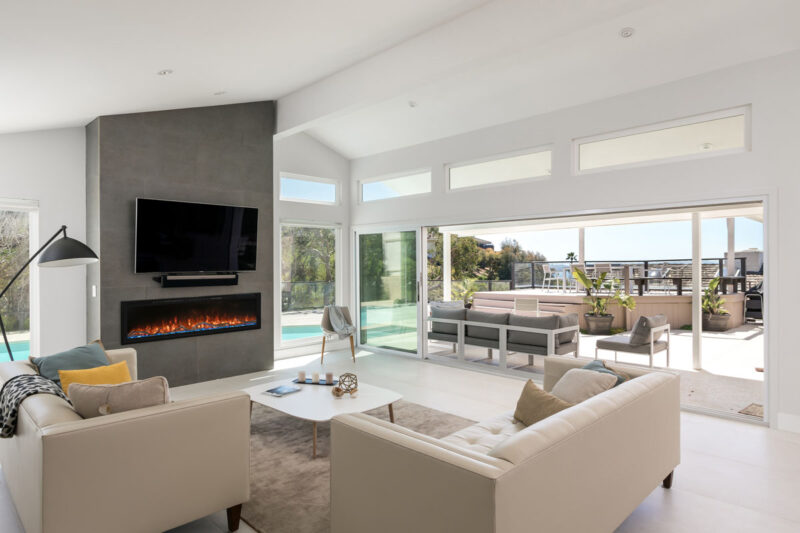 Modern Flames 50" SPECTRUM SLIMLINE WALL MOUNT/ RECESSED FIREPLACE SPS-50B