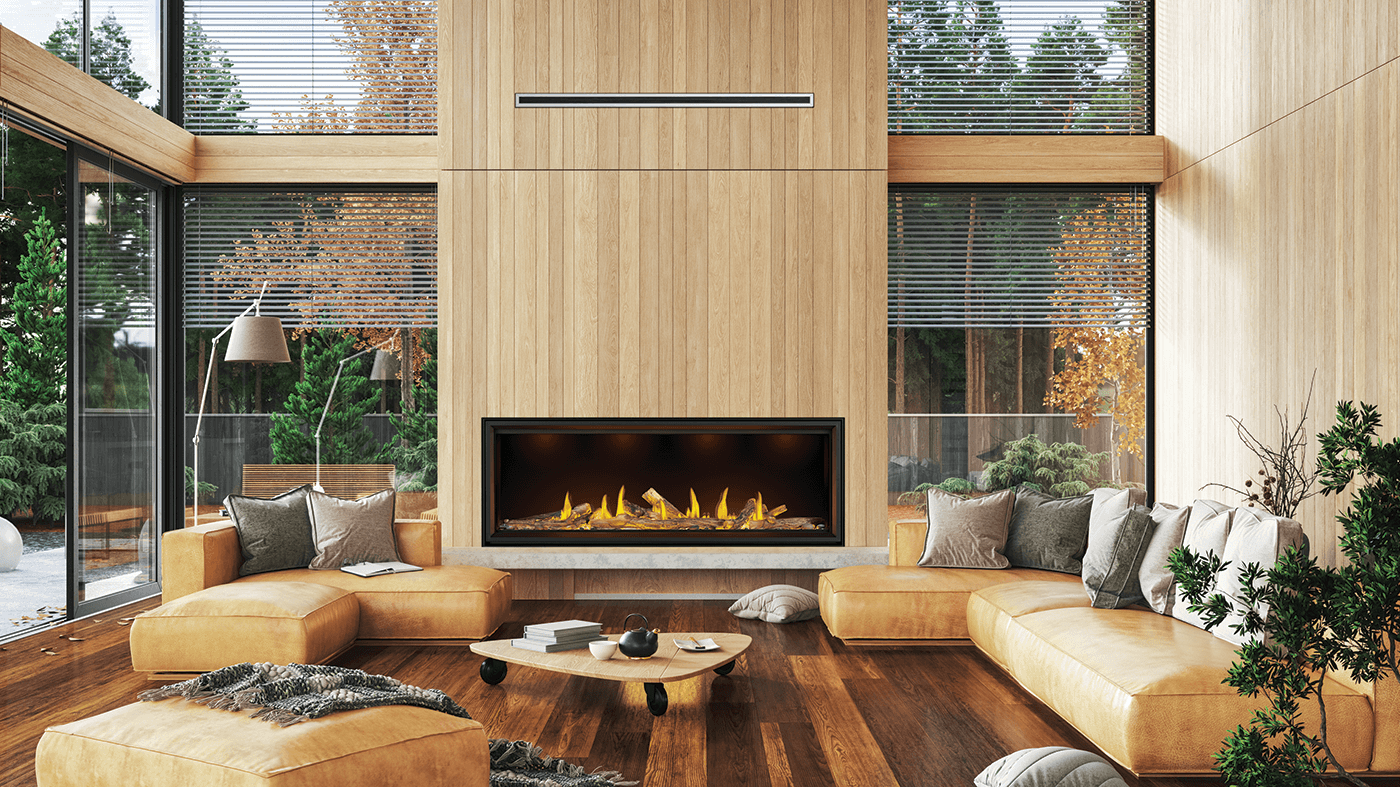 Napoleon 74" Tall Linear Vector Single Sided Direct Vent Fireplace
