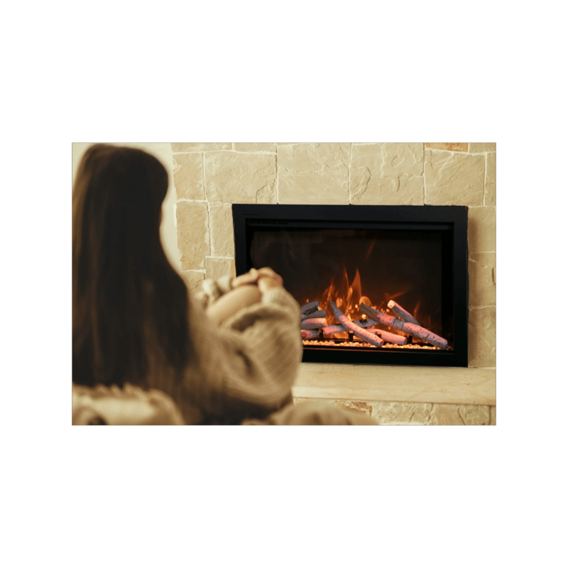 Amantii 30" Lumina Traditional Series Electric Fireplace TRD-30-LUMINA