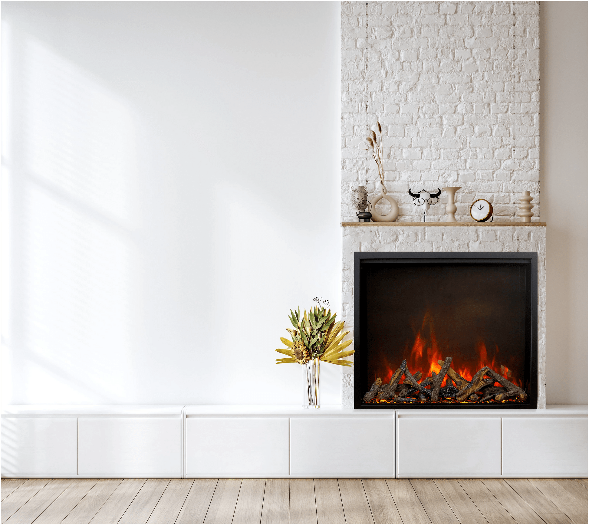 Amantii 33-inch Traditional Lumina Indoor/Outdoor Smart Electric Fireplace TRD-33-LUMINA