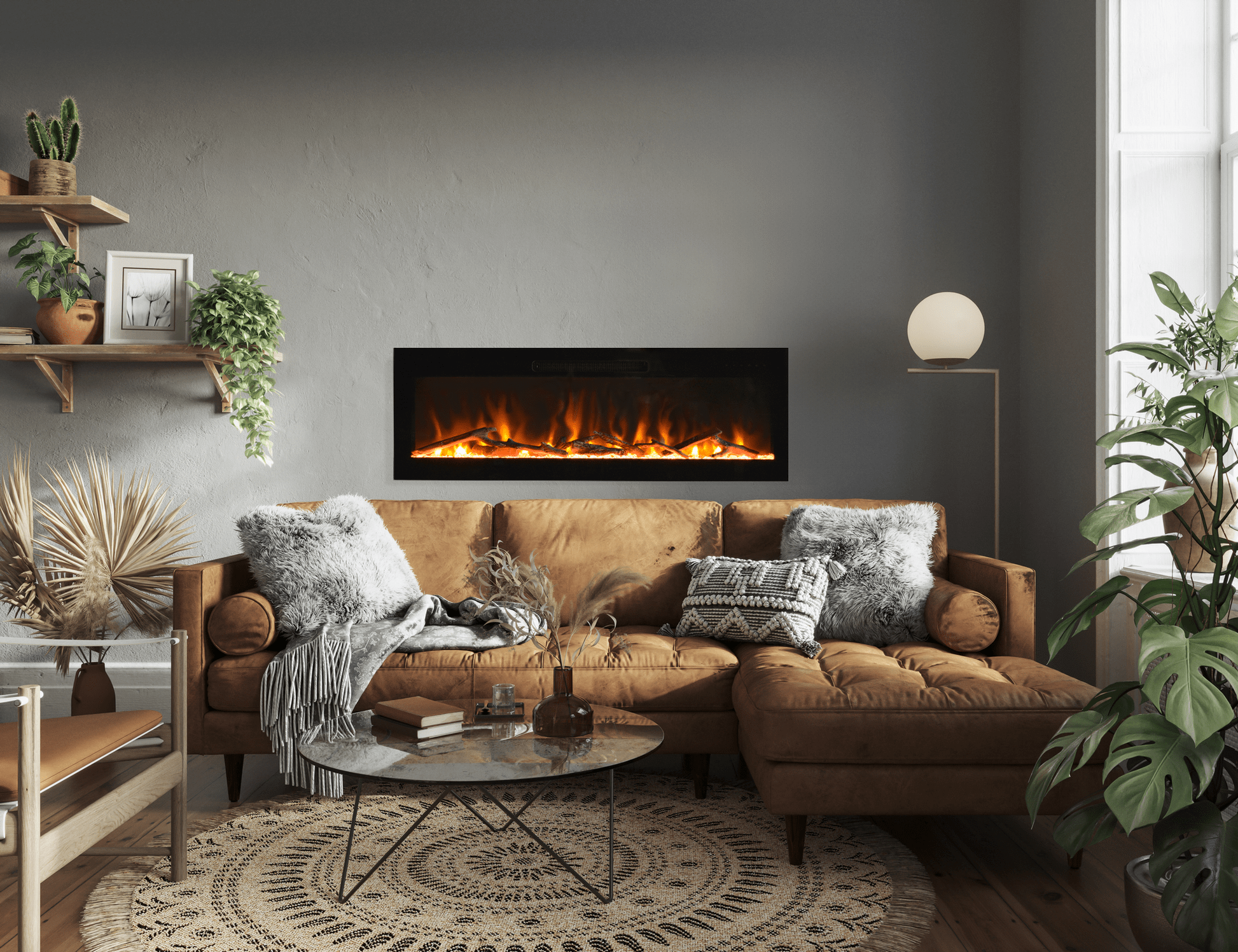 Amantii 42-inch Fire and Ice Evolution Linear Fireplace EVO4220