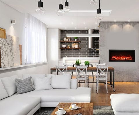 Amantii 42-inch Symmetry Lumina Electric Fireplace SYM-42-LUMINA