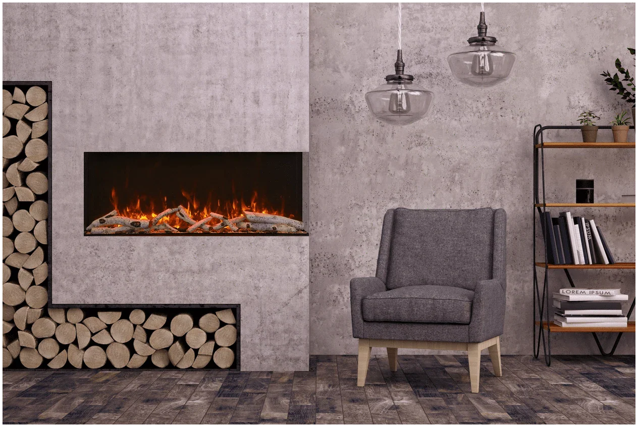Amantii 88" Tru View XT Lumina Electric Fireplace 88-TRV-XT-XL-LUMINA