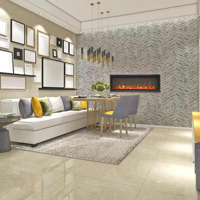 Amantii Non Smart Symmetry Series Xtra Slim Electric Fireplace WM-60-XS