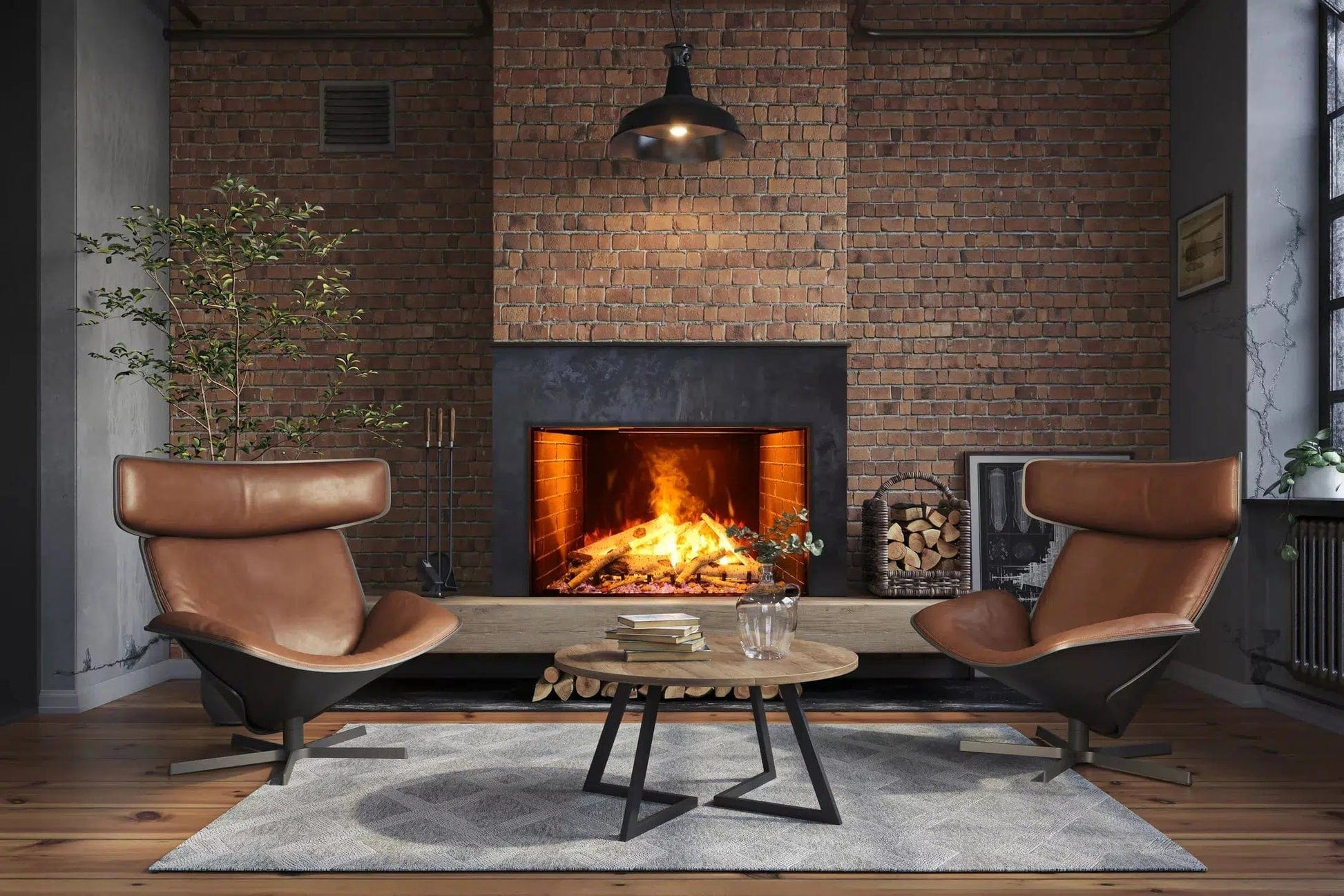 Amantii Signature 38-inch Built-in Electric Fireplace BI-TRD-38-SIG