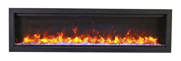Amantii Symmetry Bespoke 100-inch Electric Fireplace SYM-100-BESPOKE