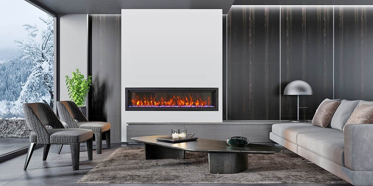 Amantii Symmetry Bespoke 88-inch Electric Fireplace SYM-88-BESPOKE