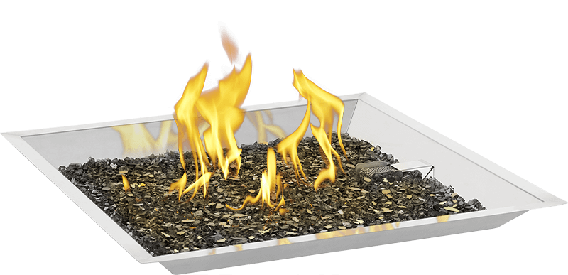 Napoleon 24" Stainless Steel Square Patioflame Fire Pit Burner System GPFS60