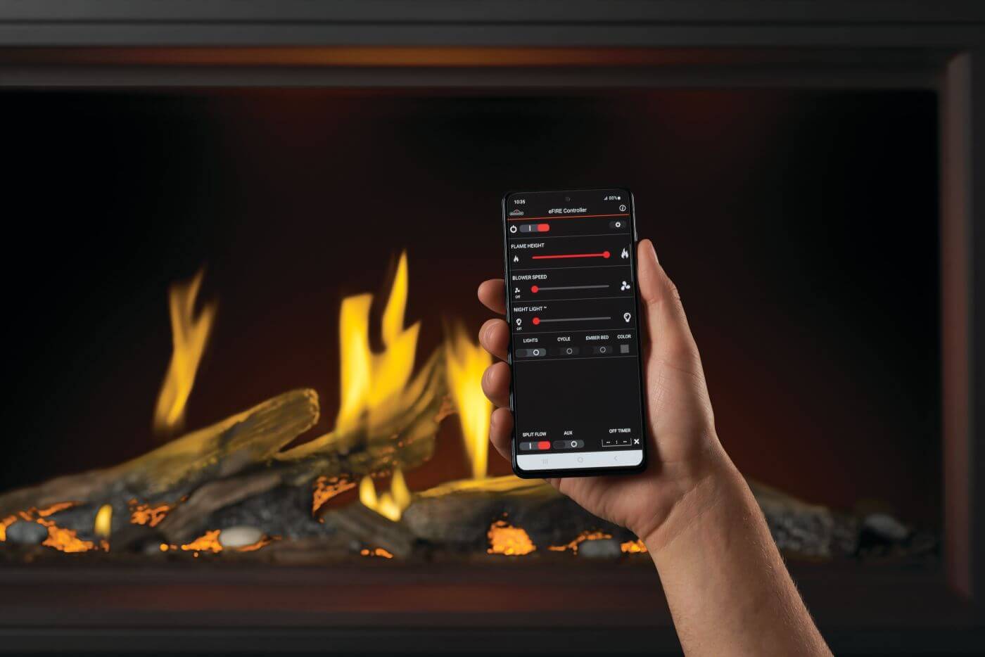 Napoleon 50" Tall Linear Vector Single Sided Direct Vent Fireplace