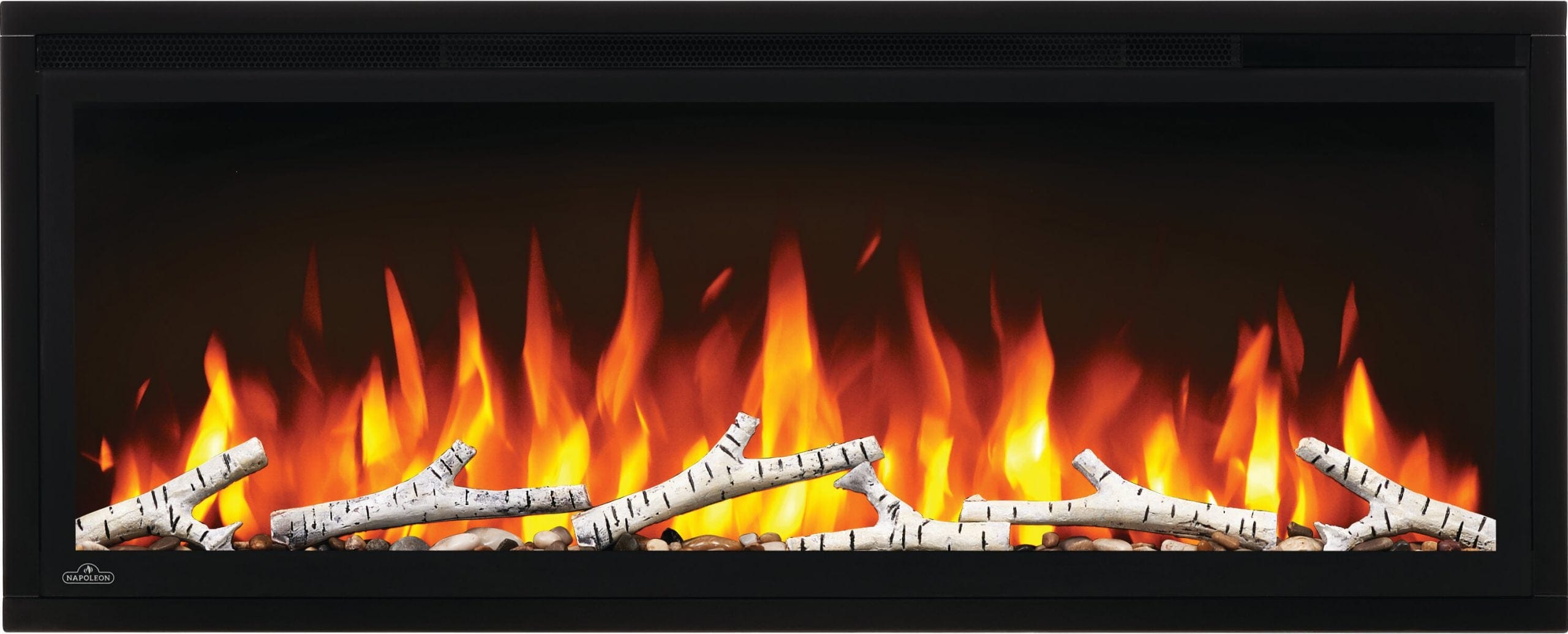 Napoleon Birch Log Set with Rocks For 72-Inch Entice Series Electric Fireplace NEF-BLRAK72