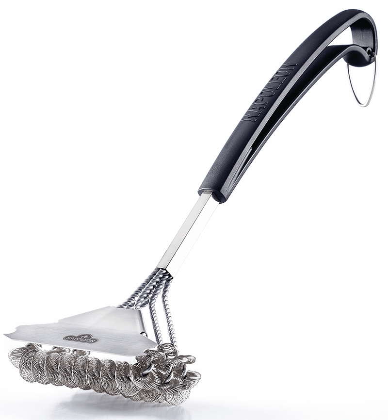 Napoleon Bristle-Free Triple Row Grill Brush with Rolled Stainless Steel 62059